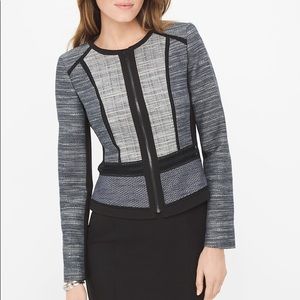 White House Black Market Tweed Jacket, Size 12 Like New